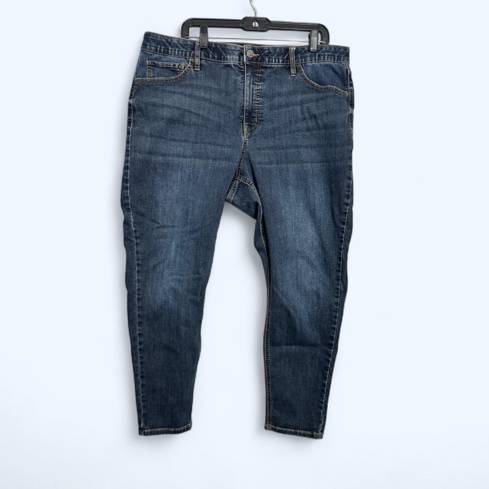 Ava&Viv Women's Plus Size 20 Dark Wash High Rise Skinny Stretch Jeans Denim Punk